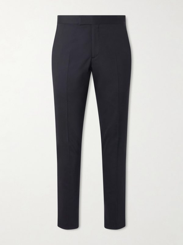 Slim-Fit Wool-Blend Tuxedo Trousers Slim-Fit Wool-Blend Tuxedo Trousers