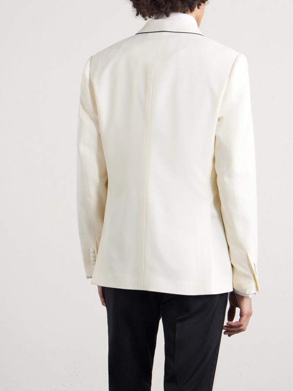 Soirée Virgin Wool-Blend Tuxedo Jacket - BK Soirée Virgin Wool-Blend Tuxedo Jacket - BK