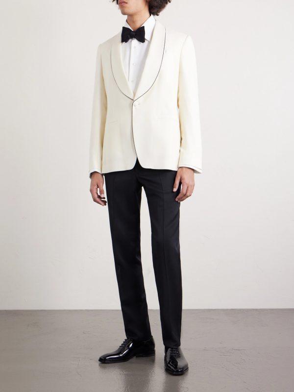 Soirée Virgin Wool-Blend Tuxedo Jacket - OU Soirée Virgin Wool-Blend Tuxedo Jacket - OU