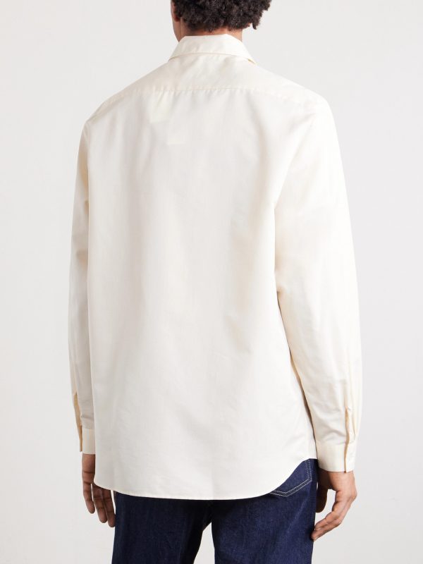 Cotton and Silk-Blend Shirt - BK