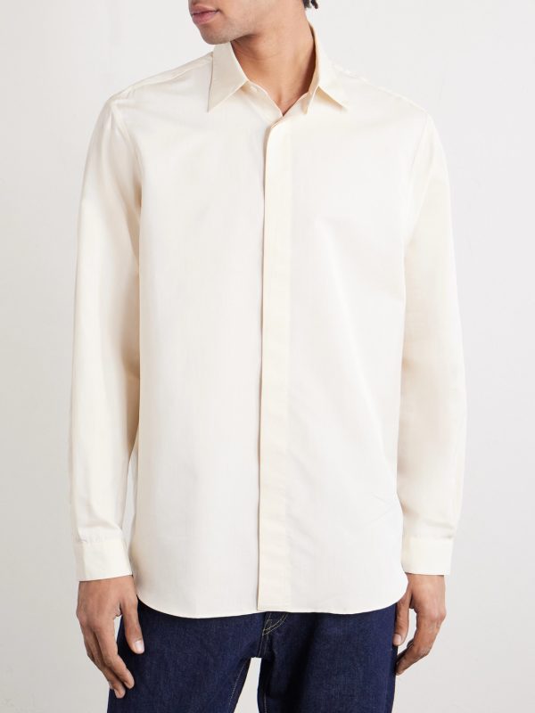 Cotton and Silk-Blend Shirt - FR