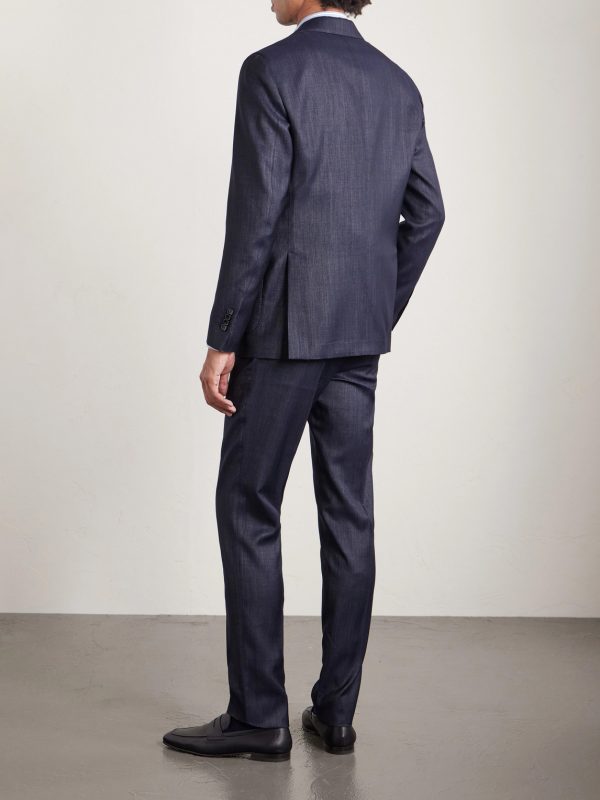 Wool-Blend Twill Suit Jacket - BK