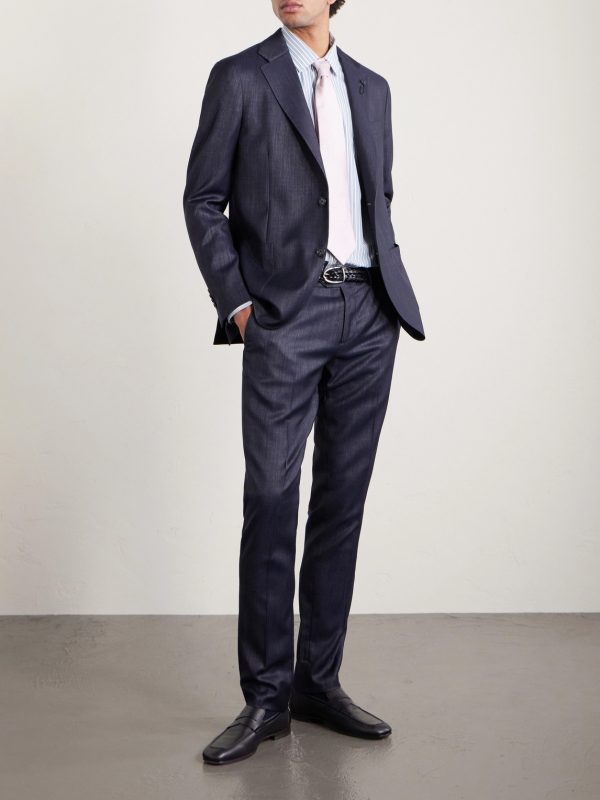 Wool-Blend Twill Suit Jacket - E3