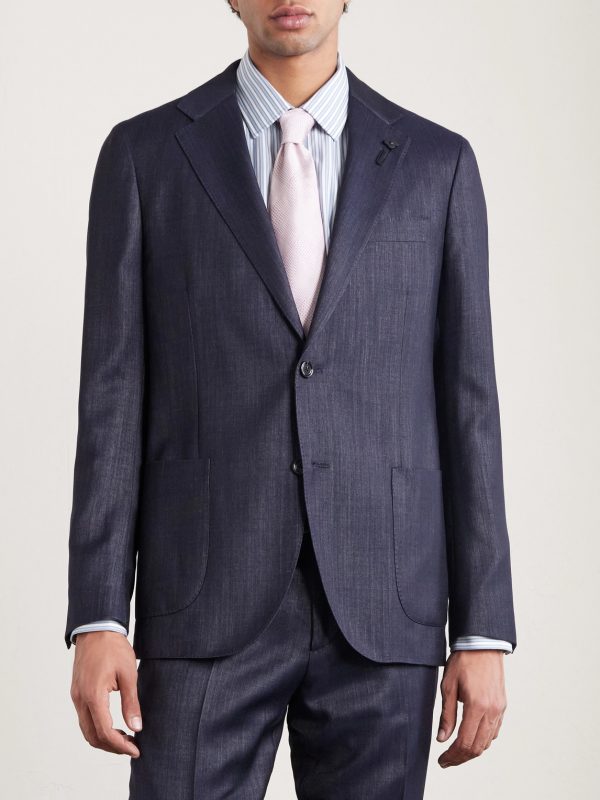 Wool-Blend Twill Suit Jacket - FR