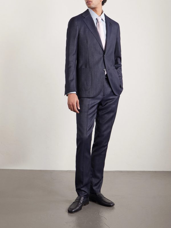 Wool-Blend Twill Suit Jacket - OU