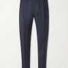 Miami Slim-Fit Pleated Virgin Wool Drawstring Trousers Miami Slim-Fit Pleated Virgin Wool Drawstring Trousers
