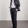 Tapered Woven Suit Trousers - OU Tapered Woven Suit Trousers - OU
