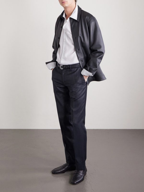 Tapered Woven Suit Trousers - OU Tapered Woven Suit Trousers - OU