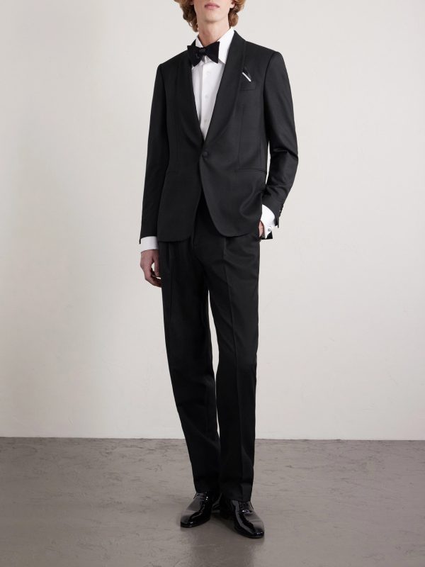 Soirée Virgin Wool-Blend Tuxedo Jacket - OU Soirée Virgin Wool-Blend Tuxedo Jacket - OU