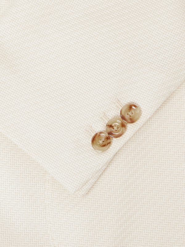 Roma Embellished Herringbone Wool and Cotton-Blend Suit Jacket - CU