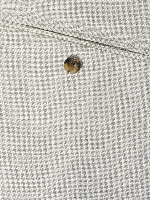 Roma Slim-Fit Embellished Double-Breasted Wool and Linen-Blend Blazer - E1 Roma Slim-Fit Embellished Double-Breasted Wool and Linen-Blend Blazer - E1