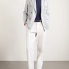 Roma Slim-Fit Embellished Double-Breasted Wool and Linen-Blend Blazer - OU Roma Slim-Fit Embellished Double-Breasted Wool and Linen-Blend Blazer - OU