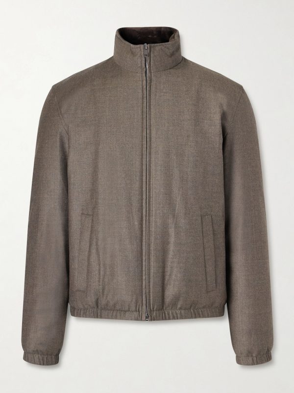 Shearling-Trimmed Storm System® Wool and Silk-Blend Down Jacket Shearling-Trimmed Storm System® Wool and Silk-Blend Down Jacket