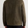 Shearling-Trimmed Suede Jacket - BK Shearling-Trimmed Suede Jacket - BK