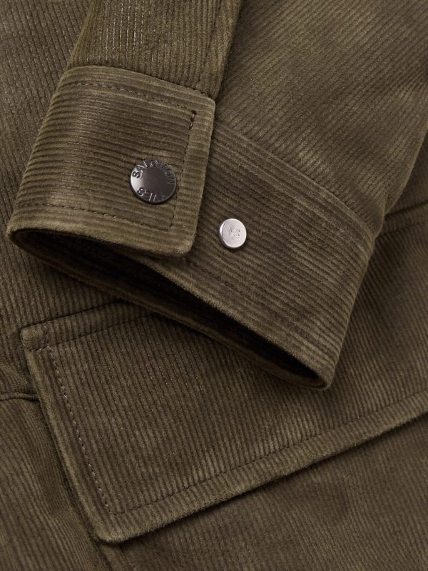 Shearling-Trimmed Suede Jacket - E1 Shearling-Trimmed Suede Jacket - E1