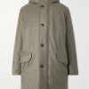 Shearling-Trimmed Virgin Wool and Silk-Blend Hooded Down Jacket Shearling-Trimmed Virgin Wool and Silk-Blend Hooded Down Jacket