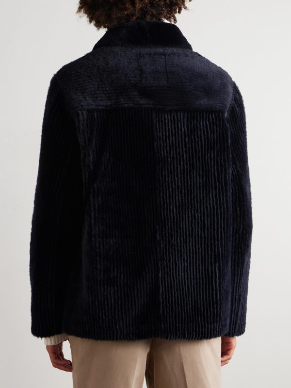 Ribbed Shearling Jacket - BK