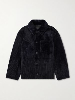Ribbed Shearling Jacket