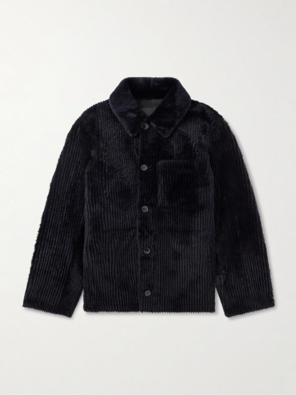 Ribbed Shearling Jacket