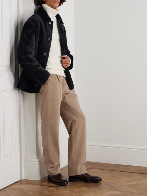 Ribbed Shearling Jacket - OU