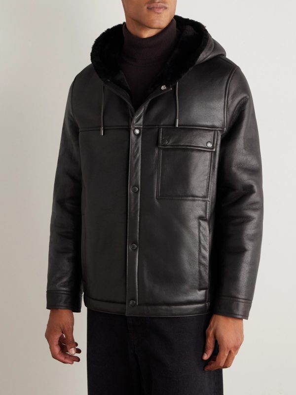 Shearling Hooded Jacket - FR Shearling Hooded Jacket - FR
