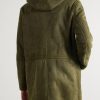 Ribbed Shearling Hooded Parka - BK Ribbed Shearling Hooded Parka - BK