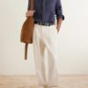 Phil Cutaway-Collar Linen Shirt - OU Phil Cutaway-Collar Linen Shirt - OU