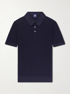 Rafael Ribbed Cotton Polo Shirt Rafael Ribbed Cotton Polo Shirt