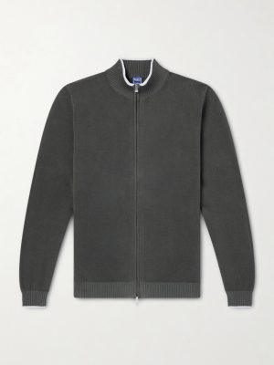 Cotton Zip-Up Sweater Cotton Zip-Up Sweater