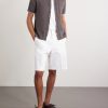 Camp-Collar Contrast-Tipped Linen and Cotton-Blend Shirt - OU