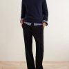 Cotton-Piqué Half-Zip Sweater - OU
