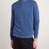 Cotton-Piqué Half-Zip Sweater - FR