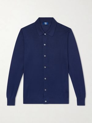 Knitted Wool Polo Shirt Knitted Wool Polo Shirt
