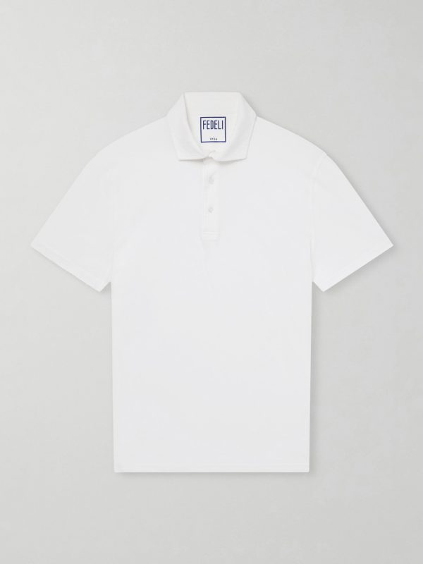 Cotton-Blend Jersey Polo Shirt Cotton-Blend Jersey Polo Shirt