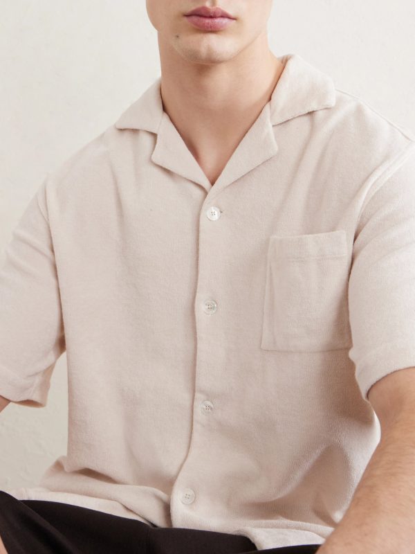 Camp-Collar Cotton-Terry Shirt - CU