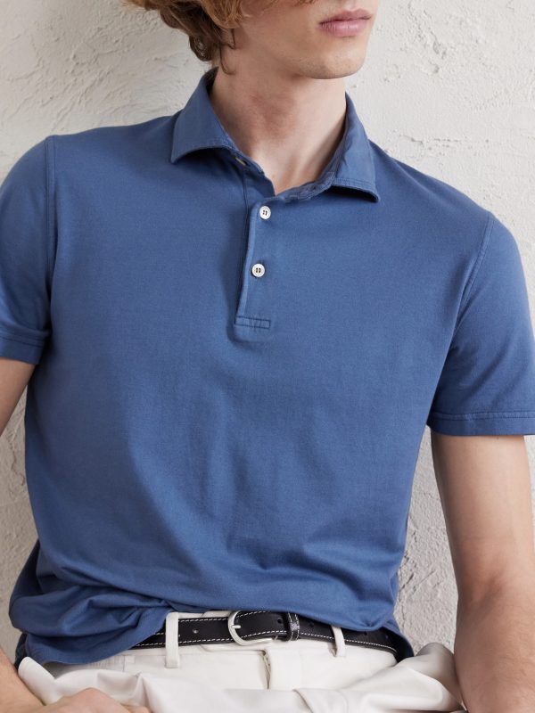Cotton-Blend Jersey Polo Shirt - CU