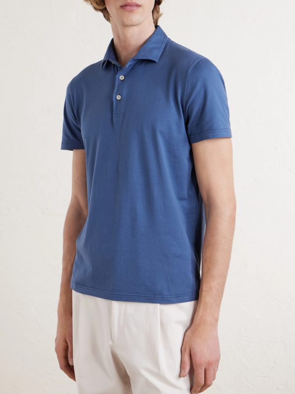 Cotton-Blend Jersey Polo Shirt - FR