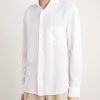 Phil Cutaway-Collar Linen Shirt - FR Phil Cutaway-Collar Linen Shirt - FR