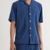 Camp-Collar Cotton-Terry Shirt - FR