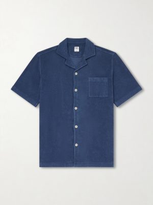 Camp-Collar Cotton-Terry Shirt Camp-Collar Cotton-Terry Shirt