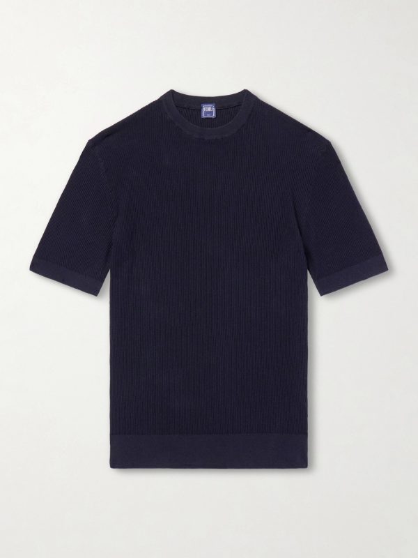 Ribbed Cotton T-Shirt Ribbed Cotton T-Shirt