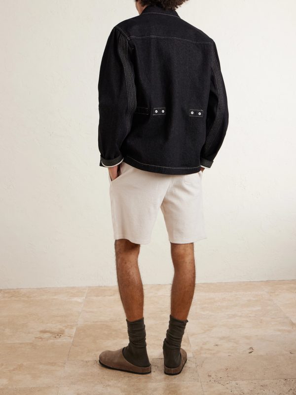 Slim-Fit Cotton-Terry Shorts - BK Slim-Fit Cotton-Terry Shorts - BK