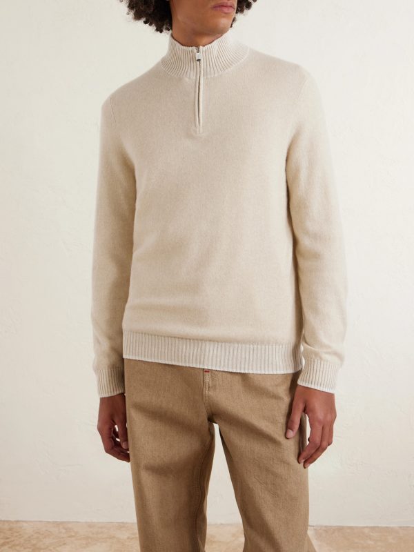 Cashmere Half-Zip Sweater - FR Cashmere Half-Zip Sweater - FR