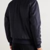 The Flight Jacket 3.0 Shearling-Trimmed Wool Bomber Jacket - BK