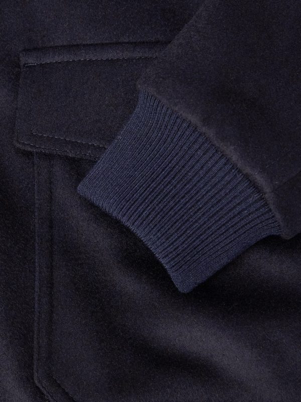 The Flight Jacket 3.0 Shearling-Trimmed Wool Bomber Jacket - E1