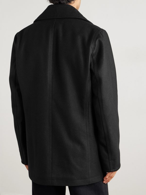 The Manchester Wool Peacoat - BK