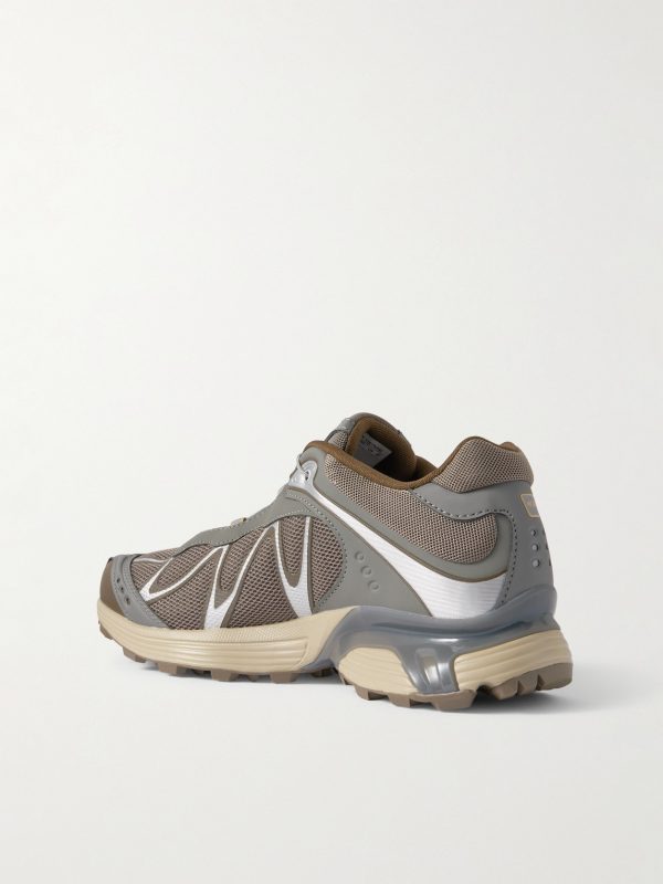 XT-WHISPER Rubber-Trimmed Mesh Sneakers - BK
