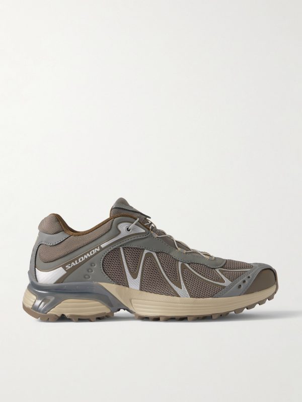 XT-WHISPER Rubber-Trimmed Mesh Sneakers