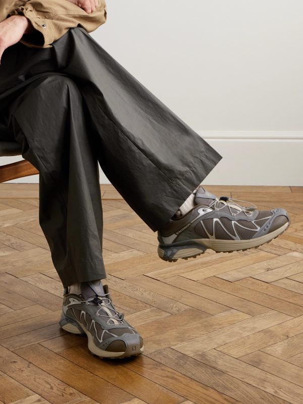 XT-WHISPER Rubber-Trimmed Mesh Sneakers - OU