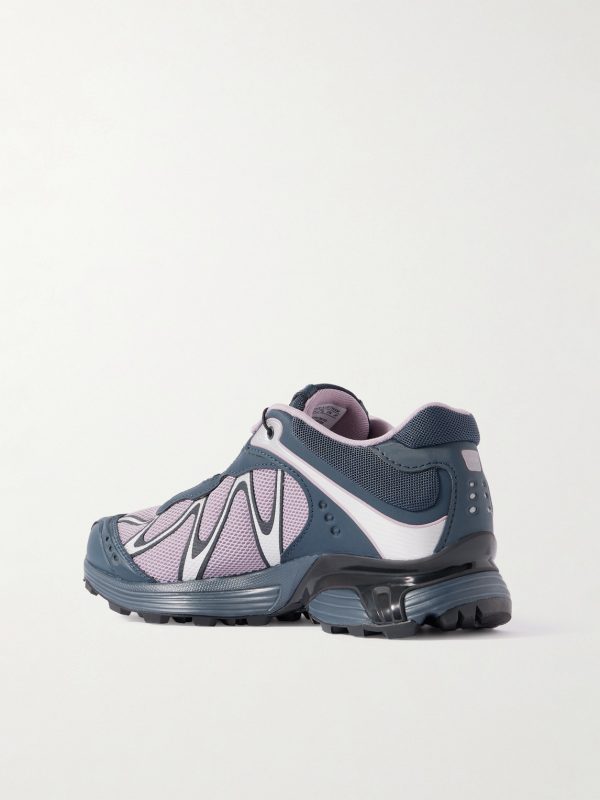 XT-WHISPER Rubber-Trimmed Mesh Sneakers - BK